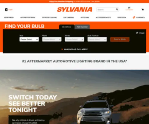SYlvania-Automotive.com(Sylvania Home) Screenshot