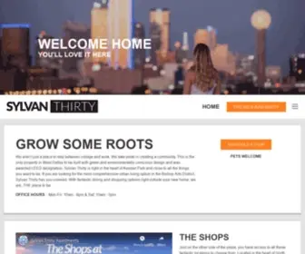 SYlvanthirtyapartments.com(Dallas Bishop Arts Apartments) Screenshot