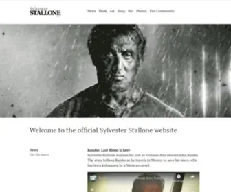 SYlvesterstallone.com(Sylvester Stallone) Screenshot
