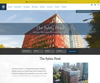 SYlviahotel.com(The Sylvia Hotel) Screenshot