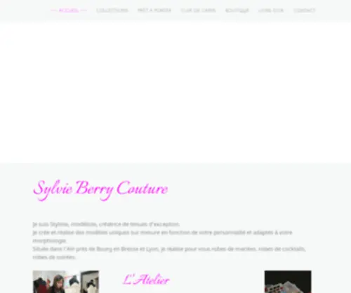 SYlvieberry.com(Sylvie Berry Couture) Screenshot