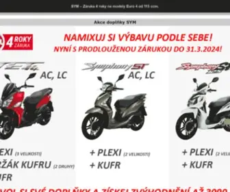 SYM-Motor.cz(Skútry a motorky se zárukou 4 roky) Screenshot