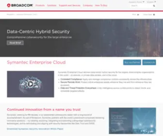 Symantec.com(Symantec Enterprise Cloud) Screenshot