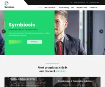 SYmbiosisllp.com(Symbiosis Accounts & Tax Staffing Solutions LLP) Screenshot