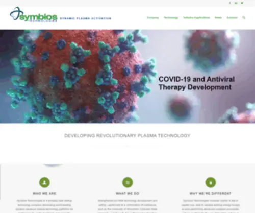 SYmbiosplasma.com(Symbios Technologies) Screenshot