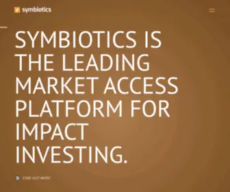 SYmbioticsgroup.com(Symbiotics) Screenshot