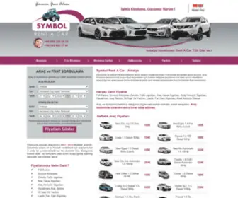 SYmbolrentacar.com(SYMBOL RENT A CAR ANTALYA) Screenshot