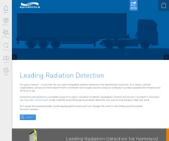Symetrica.com(Learn about the best radiation detection and integrated X) Screenshot