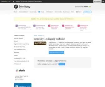 SYmfony-Project.com(Symfony 1.x legacy website) Screenshot