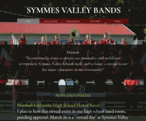 SYmmesvalleyband.com(Symmes Valley Band) Screenshot