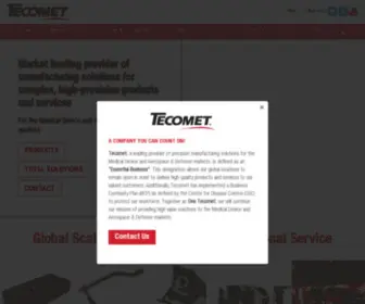 SYmmetrymedical.com(Tecomet) Screenshot