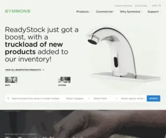 SYmmons.com(Commercial & Residential Kitchen & Bath Products) Screenshot