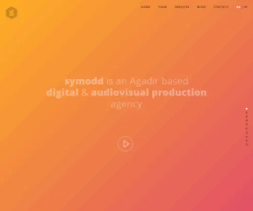 Symodd.com(Agadir based digital & audiovisual production agency) Screenshot