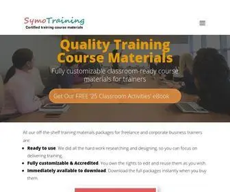 Symondsresearch.com(Customizable Corporate Training Course Materials off) Screenshot