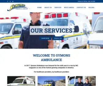 Symonsambulance.com(Symon's Ambulance) Screenshot