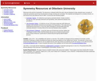Symotter.org(Symmetry Resources at Otterbein University) Screenshot