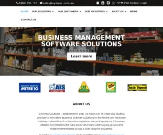 SYmpac.com.au(SYM-PAC Solutions) Screenshot