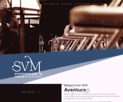 SYMphoniedesvents.com(La Symphonie des Vents de Montréal) Screenshot