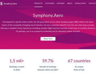SYMphony.aero(Airline internet booking engine (IBE)) Screenshot