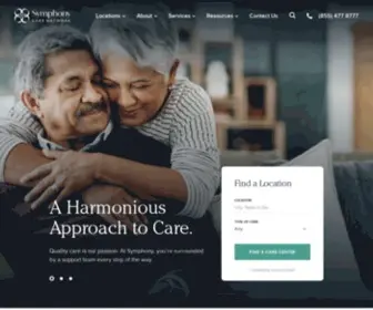 SYMphonynetwork.com(Symphony Care Network) Screenshot