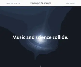 SYMphonyofscience.com(Symphony of Science) Screenshot