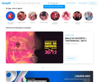 SYMpla.com.br(A plataforma online de eventos) Screenshot