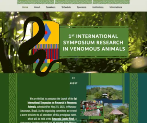 SYmpovenom.com(1st International Symposium Research In Venomous Animals) Screenshot