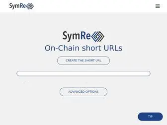 SYM.re(URL shortening on Bitcoin) Screenshot