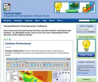 SYMscape.com(Computational Fluid Dynamics Software for All) Screenshot