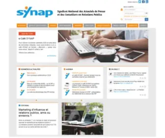 Synap.org(Syndicat National des Attachés de Presse et des Conseillers en Relations Publics) Screenshot