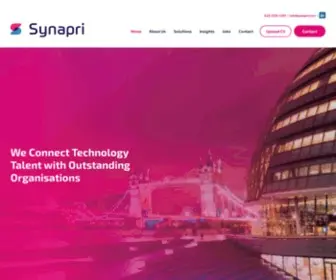 Synapri.com(Technology Recruitment Consultants) Screenshot