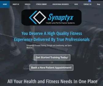 Synaptyxperformance.com(Synaptyx Health & Performance Systems) Screenshot