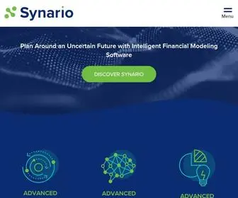 Synario.com(Intelligent Financial Modeling Software) Screenshot