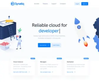 Synatiq.com(The Reliable Cloud Solution) Screenshot