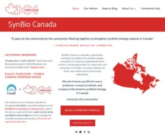 SYnbiocanada.org(SynBio Canada) Screenshot