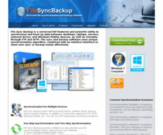 SYNC-Backup.com(File sync backup software) Screenshot