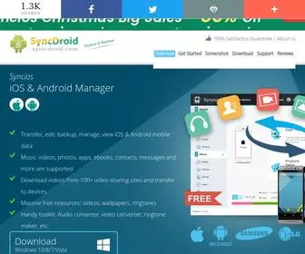 SYNC-Droid.com(Syncios iOS & Android Manager) Screenshot