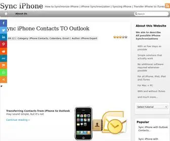 SYNC-Iphone.com(Sync iPhone) Screenshot
