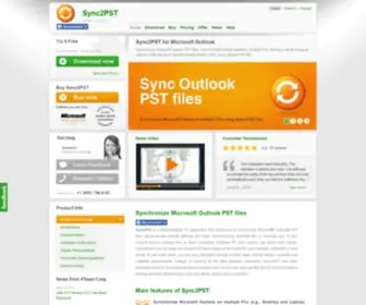 SYNC2PST.com(Sync Microsoft Outlook pst files with Sync2PST software) Screenshot