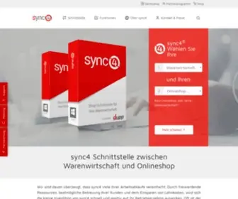 SYNC4.de(Sync4 Schnittstelle zwischen Warenwirtschaft und Onlineshop) Screenshot