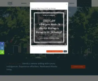SYncatvinings.com(SYNC at Vinings) Screenshot