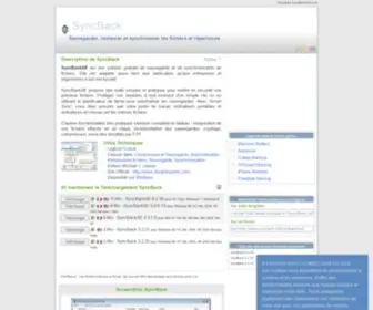 SYNcback.fr(Téléchargement gratuit de SyncBack Sauvegarder) Screenshot