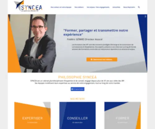 SYncea.fr(Cabinet de conseil et d'expertise comptable pour CSE d'entreprise) Screenshot