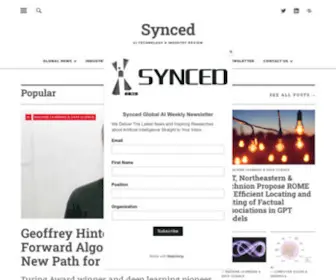 SYncedreview.com(Synced) Screenshot