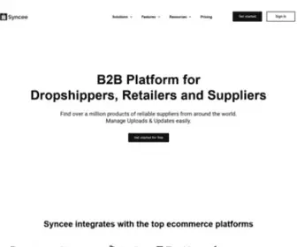 SYncee.hu(B2B Platform for Dropshippers) Screenshot