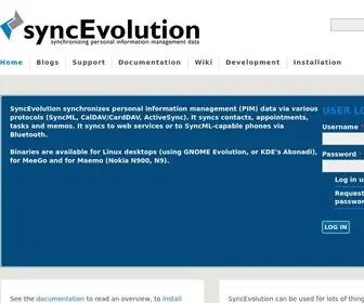 SYncevolution.org(SyncEvolution) Screenshot