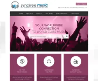 SYNCfreemusic.com(Syncfree Music) Screenshot