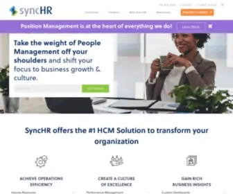 SYNCHR.com(HCM and HR Software Delivering Unprecedented Innovation) Screenshot