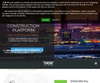 SYNChroltd.com(The unique power of SYNCHRO's 4D construction project management software) Screenshot