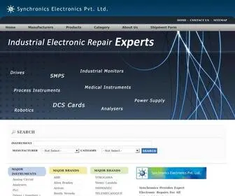 SYNChronics.co.in(Top Industrial Electronics Repair Services in India) Screenshot